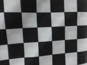 Cuadros Negros y Blanco de 60" Twill