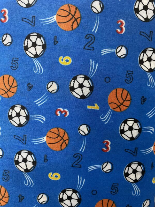 Deportes y numeros (Fondo azul)