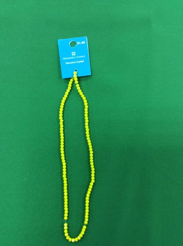 3 x4 mm /16 Abacus Yellow