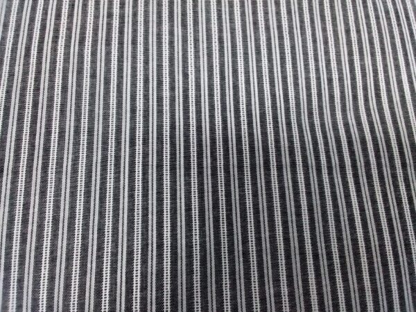 Tela Camisa Lineas Gris y Blanca