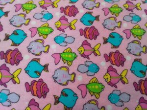 Bayeta Fondo Rosa De Peces