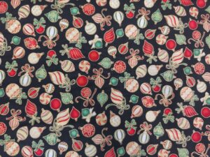 Navidad Adornos Fondo Negro