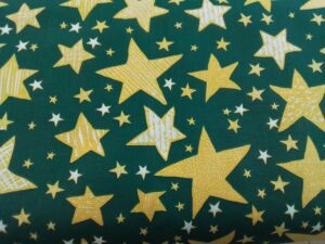 Estrellas Amarillas Fondo Verde